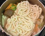 白菜たっぷり・山かけ月見カレーうどん作り方4写真