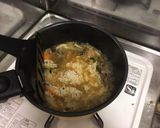 ブタキムラーメンの汁の雑炊作り方3写真
