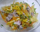 レンジで簡単！ラーメンの肉野菜炒め作り方4写真