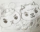 ♪節分キャラ弁♪赤鬼さん・青鬼さん♪作り方1写真