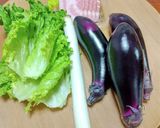 ナス、ベーコンの炒め(他の野菜もプラス)作り方1写真
