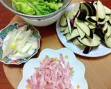 ナス、ベーコンの炒め(他の野菜もプラス)作り方2写真