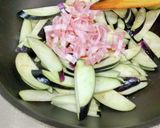 ナス、ベーコンの炒め(他の野菜もプラス)作り方4写真