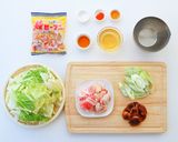 白菜大量消費☆焼ビーフンでピエンロー鍋作り方2写真