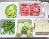 焼きネギ入り肉豆腐作り方1写真