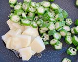 じゃがいもとオクラとしらすのパスタ作り方3写真
