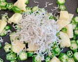 じゃがいもとオクラとしらすのパスタ作り方4写真