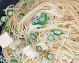 じゃがいもとオクラとしらすのパスタ作り方5写真