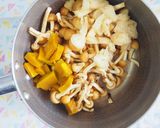 なめこ・南瓜の味噌汁♪とろホク食感♪作り方3写真