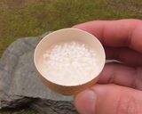 卵の殻で炊飯＆卵かけごはん作り方1写真