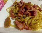マンゴー＆ベーコンソースのパスタ作り方7写真