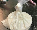 離乳食後期〜米粉入りきなこバナナ蒸しパン作り方4写真