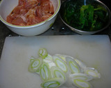 鶏もも肉とほうれん草の醤油炒め作り方2写真