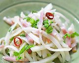 大根の皮とベーコンのペペロンチーノ風♪作り方6写真