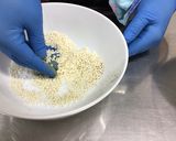 【新島学校給食】もち米しゅうまい作り方2写真