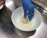 【新島学校給食】もち米しゅうまい作り方6写真