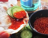 餃子の皮でカリカリおつまみ★旨辛韓国だれ作り方5写真
