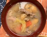白みそ仕立ての豚汁作り方6写真