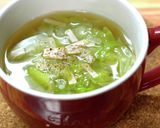 【気軽に糖質オフ♬】ハムとレタスのスープ作り方7写真