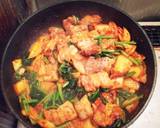 簡単☆豚肉とほうれん草のキムチ炒め作り方3写真
