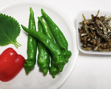 万願寺とうがらしとちりめんの炒め煮作り方1写真