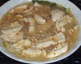 中華　四川風鶏肉春雨スープ　”水煮鶏肉”作り方7写真