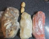 炊飯器で生鮭と冷凍保存野菜の豆乳シチュー作り方2写真