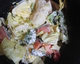 炊飯器で生鮭と冷凍保存野菜の豆乳シチュー作り方4写真