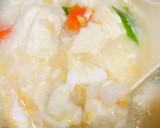 ふわとろ絶品　豆腐と卵の雑炊　栄養満点♡作り方5写真