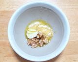 春菊とホタテのジェノベーゼ風パスタ作り方2写真