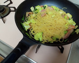 ウインナーとネギとキャベツの和風パスタ作り方4写真