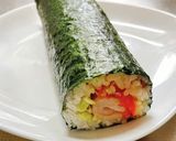 お弁当やパーティーに豚の生姜焼き海苔巻き作り方10写真