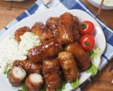 竹輪チーズの肉巻き♪タルタル南蛮風作り方10写真