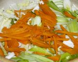～土鍋で～ピリ辛揚げ焼きパスタ鍋作り方6写真