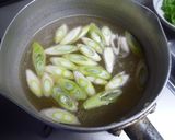 いつもの♬水菜と白ネギと厚揚げの味噌汁作り方3写真