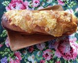 明太クリームバターのチーズバゲット♪作り方3写真