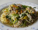 ～土鍋で～ピリ辛揚げ焼きパスタ鍋作り方14写真