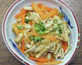 人参と油あげの含め煮作り方6写真