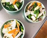 レンジ肉無豆腐中華風肉あんかけ味野菜炒め作り方12写真