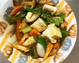 レンジ肉無豆腐中華風肉あんかけ味野菜炒め作り方15写真