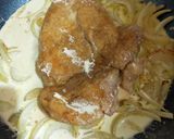 鶏むね肉のにんにくレモンクリーム煮作り方5写真