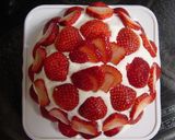 クリスマスケーキ苺ズコット(インスタ映え作り方16写真