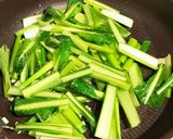 小松菜の【中華炒め】作り方2写真