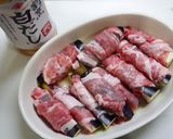 レンジで簡単！茄子肉巻のみぞれポン酢煮作り方3写真