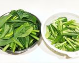 小松菜の【中華炒め】作り方1写真