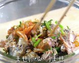 ただ和えるだけ♬『サバ缶×ニラ×キムチ』作り方4写真