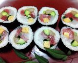 恵方巻き(ケチケチ海鮮風太巻き)作り方8写真