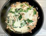 減塩だし使用！和風豆乳パスタ作り方5写真