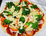 【野菜ソムリエ】花菜のベジタブルピッツァ作り方3写真