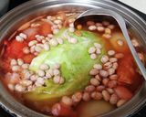 節分翌日の赤鬼退散の福豆ケチャップスープ作り方3写真